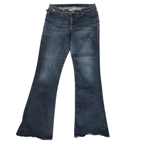Rock & Republic Denim - Rock & Republic Kendra Curvy Bootcut Jeans Dark Wash Blue Denim 14 M R011738
